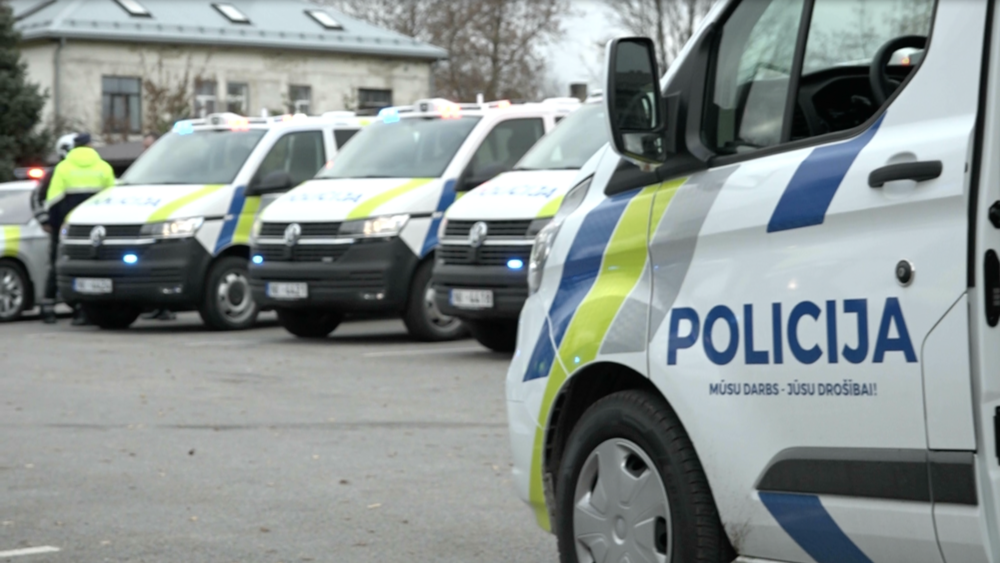 Policija prezentē jaunos transportlīdzekļus