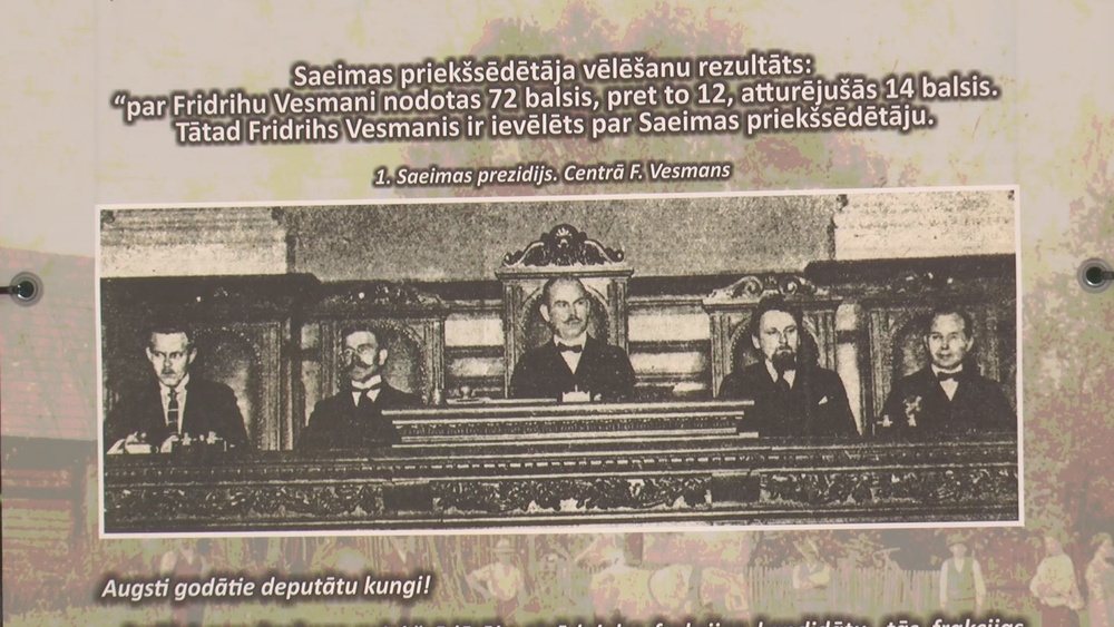 “Vesmaņa atgriešanās” – filma par pirmo Saeimas priekšsēdētāju