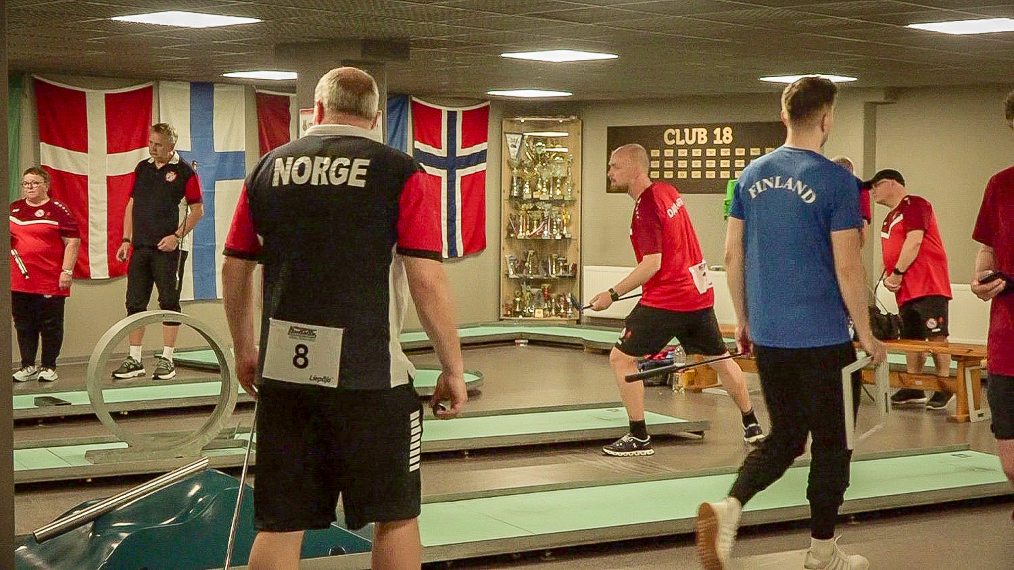 Starptautisks telpu golfa turnīrs ar dalībniekiem no Norvēģijas, Somijas, Dānijas un citām valstīm