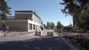 Topošais Katastrofu pārvaldības centrs Liepājā, būvniecības stadijā