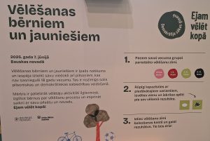 Plakāts par vēlēšanām bērniem un jauniešiem Bauskas novadā 2025. gada 7. jūnijā