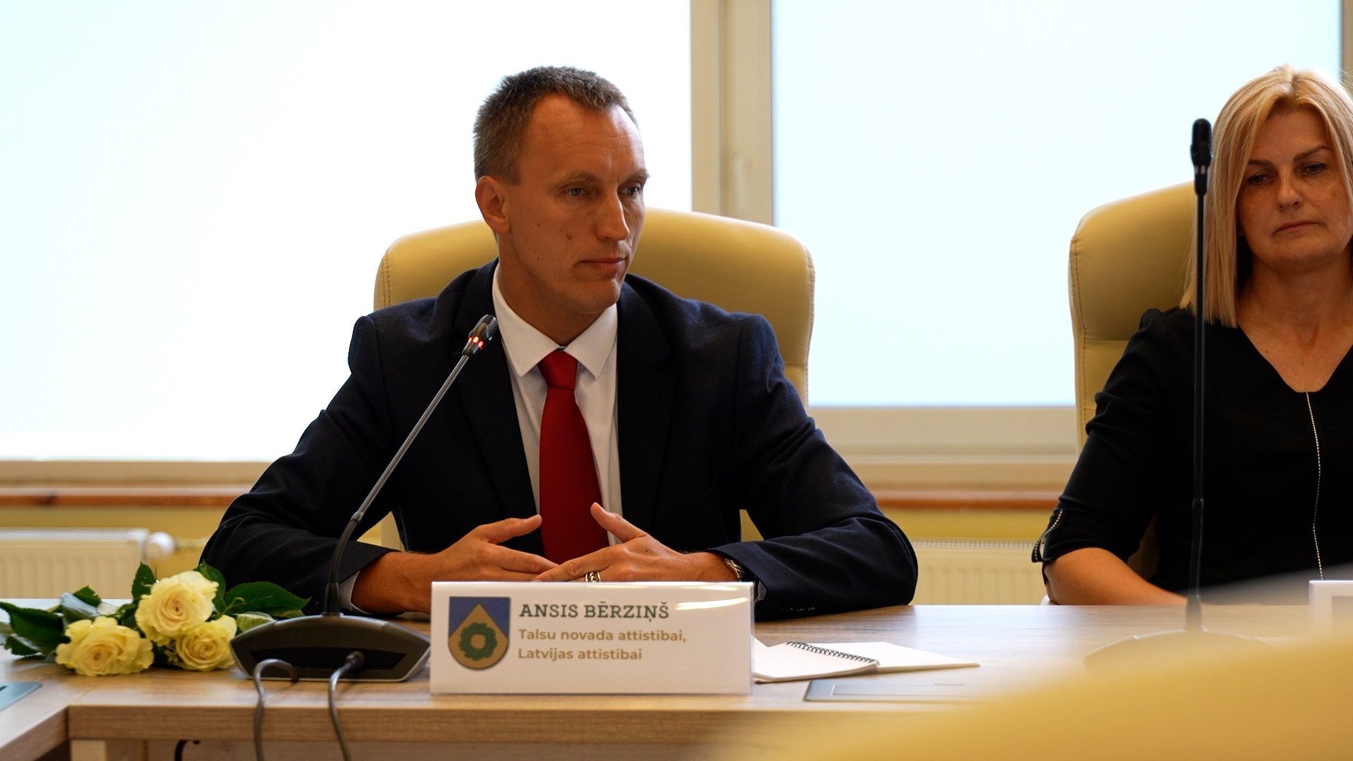 Ansis Bērziņš piedalās Talsu novada domes sēdē