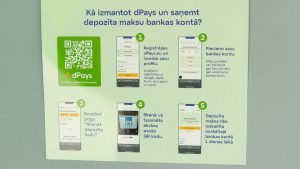 Instrukcija, kā izmantot dPays lietotni depozīta maksas saņemšanai bankas kontā