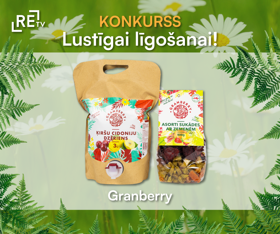 Granberry dzēriens un sukāžu maisījums ar zemenēm