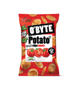 O’BYTE tomātu garšas popkartupeļu čipsu paka