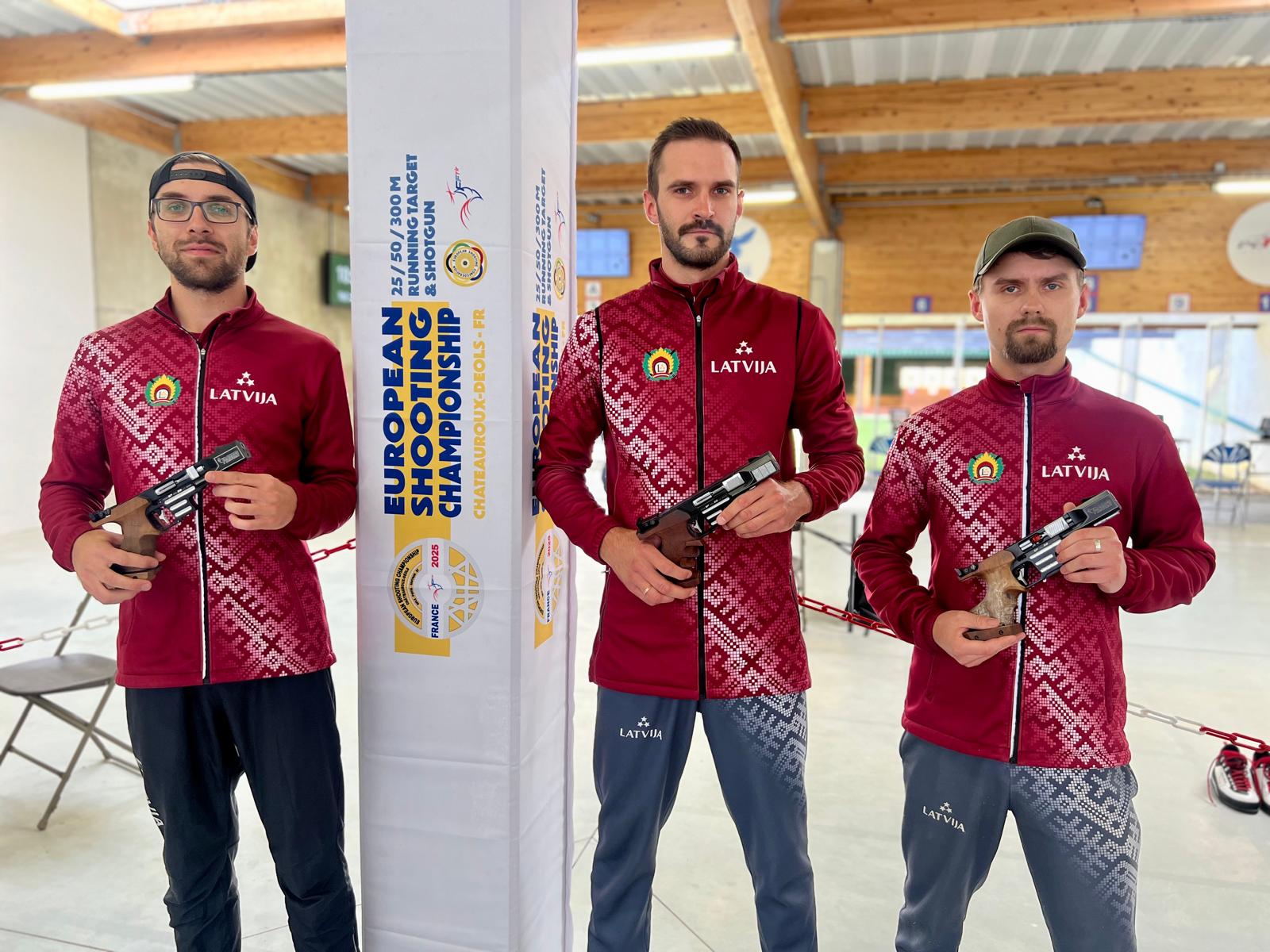 Latvijas sporta šāvēji Eiropas čempionātā Francijā