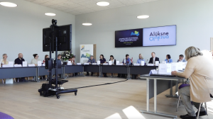 Diskusija Alūksnē ar Eiropas Komisijas pārstāvjiem par pierobežas attīstību.
