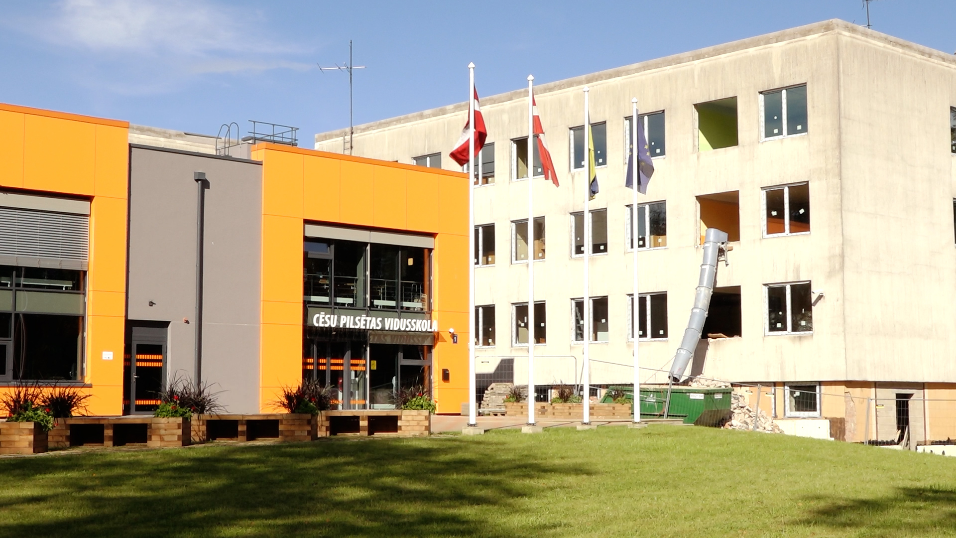 Cēsu pilsētas vidusskola renovācijas laikā