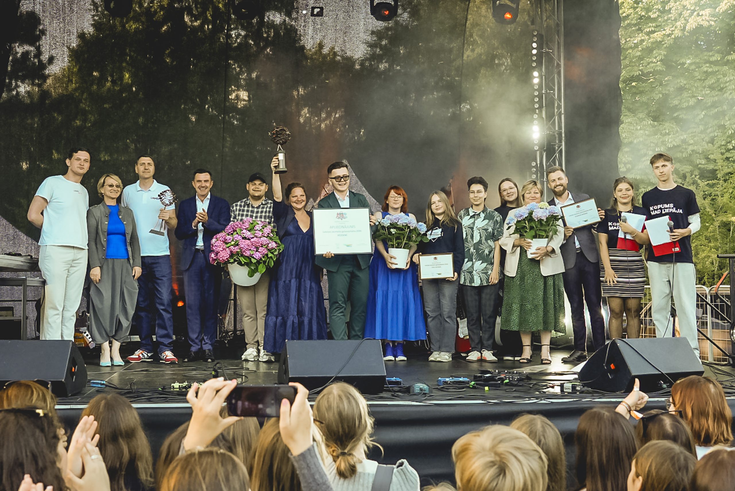 Rēzeknē apbalvošanas ceremonija, kur pasludināta Latvijas Jauniešu galvaspilsēta 2026