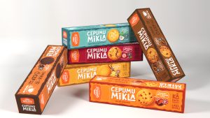 Daugulis cepumu mīkla dažādās garšās iepakojumā