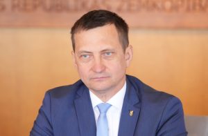 Zemkopības ministrs Armands Krauze oficiālā tikšanās laikā