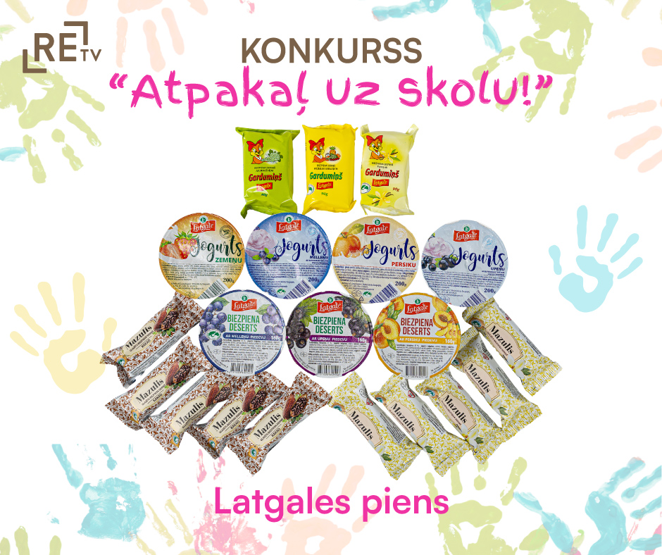 Latgales piena gardumi – jogurti, biezpiena sieriņi un deserti konkursam “Atpakaļ uz skolu!”