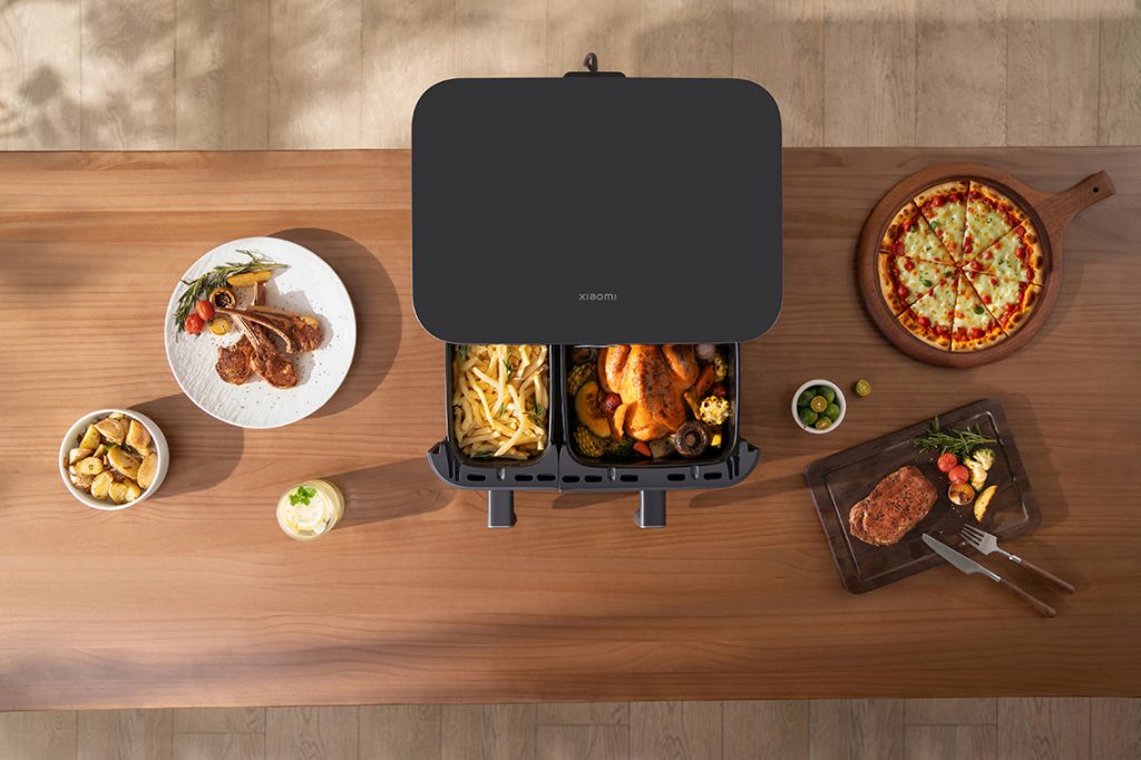 Xiaomi Dual Zone Air Fryer 10L ar plašu temperatūras diapazonu ēdienu gatavošanai