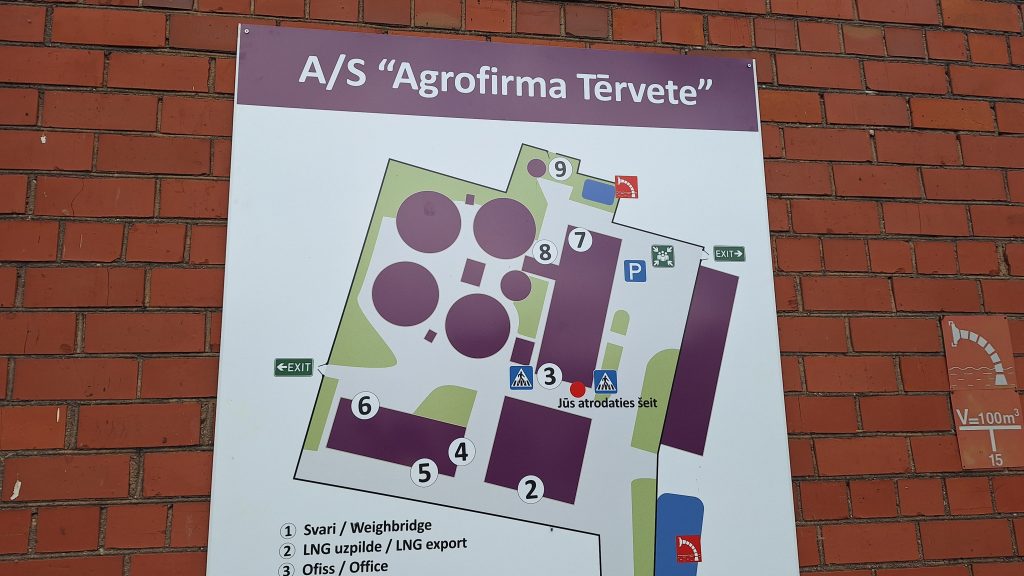 Dabasgāzes stacijas teritorijas plāns.