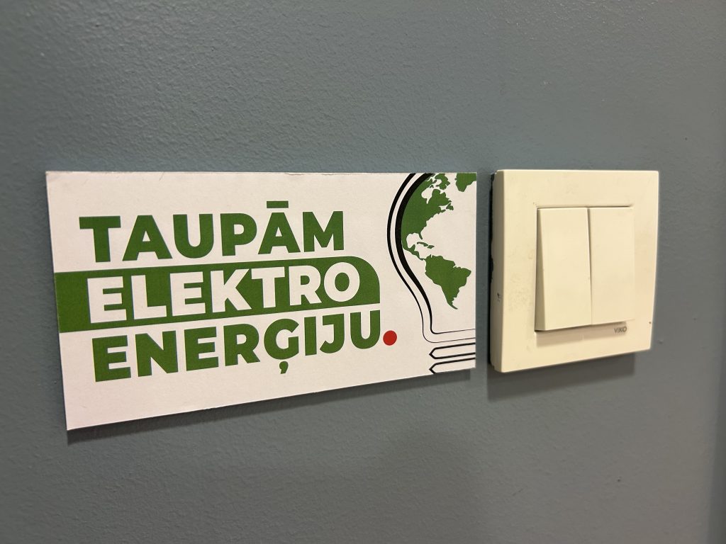 Ogres tehnikumā ieviestie Ekoskolas risinājumi