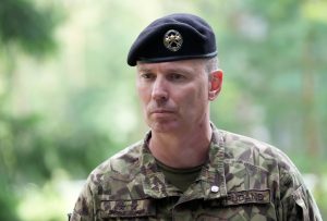 Nacionālo bruņoto spēku pārstāvis Kaspars Pudāns
