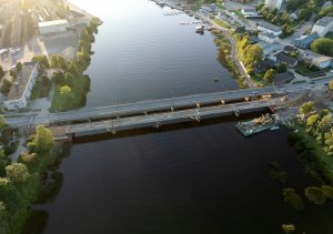 Tilts pār Salacu rekonstrukcijas laikā