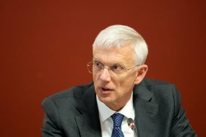 Krišjānis Kariņš uzstājas preses konferencē