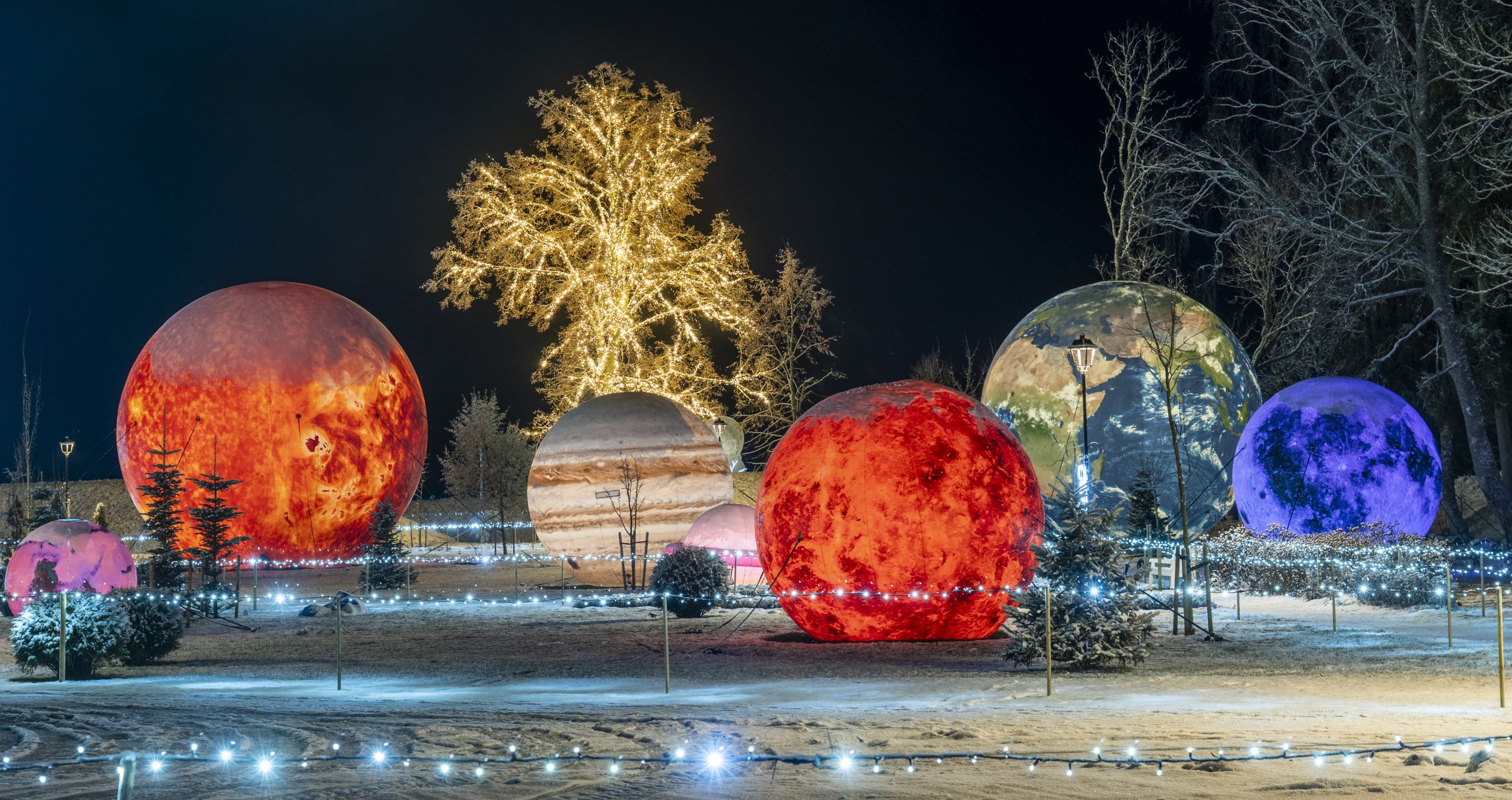 Wagenküll ziemas burvju zeme Taageperas pils parkā