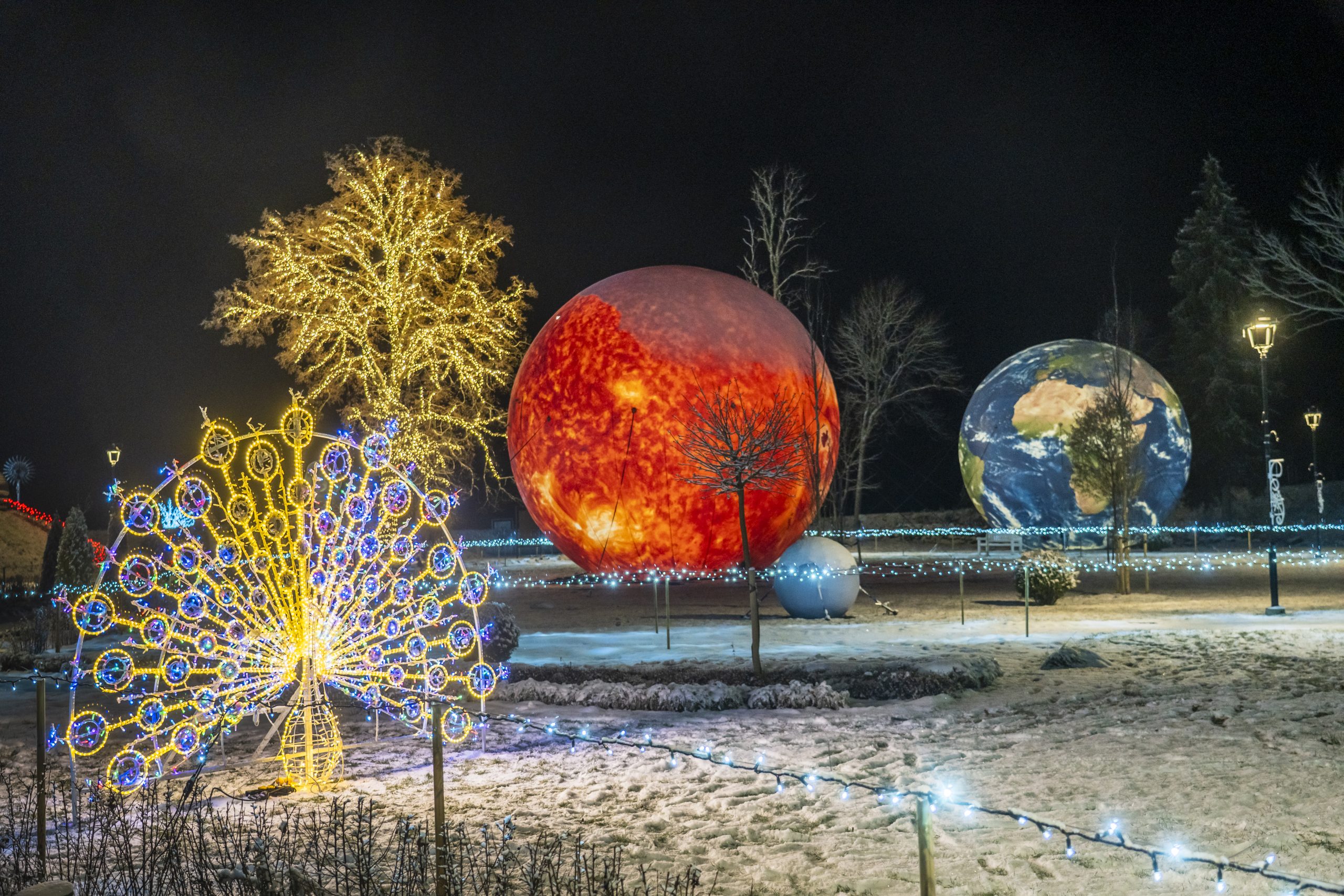 Wagenküll ziemas burvju zeme Taageperas pils parkā