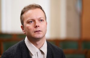 Andris Saulītis sēdes laikā.