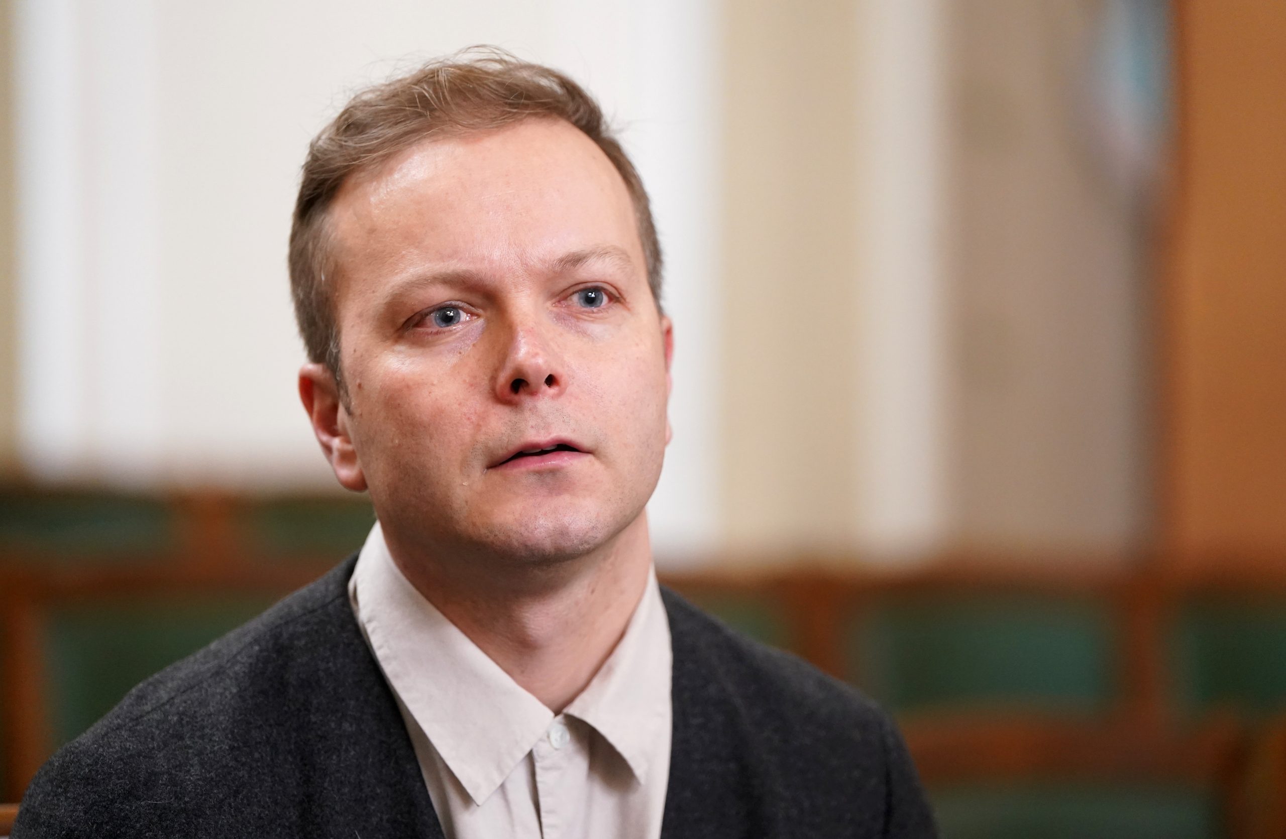 Andris Saulītis sēdes laikā.