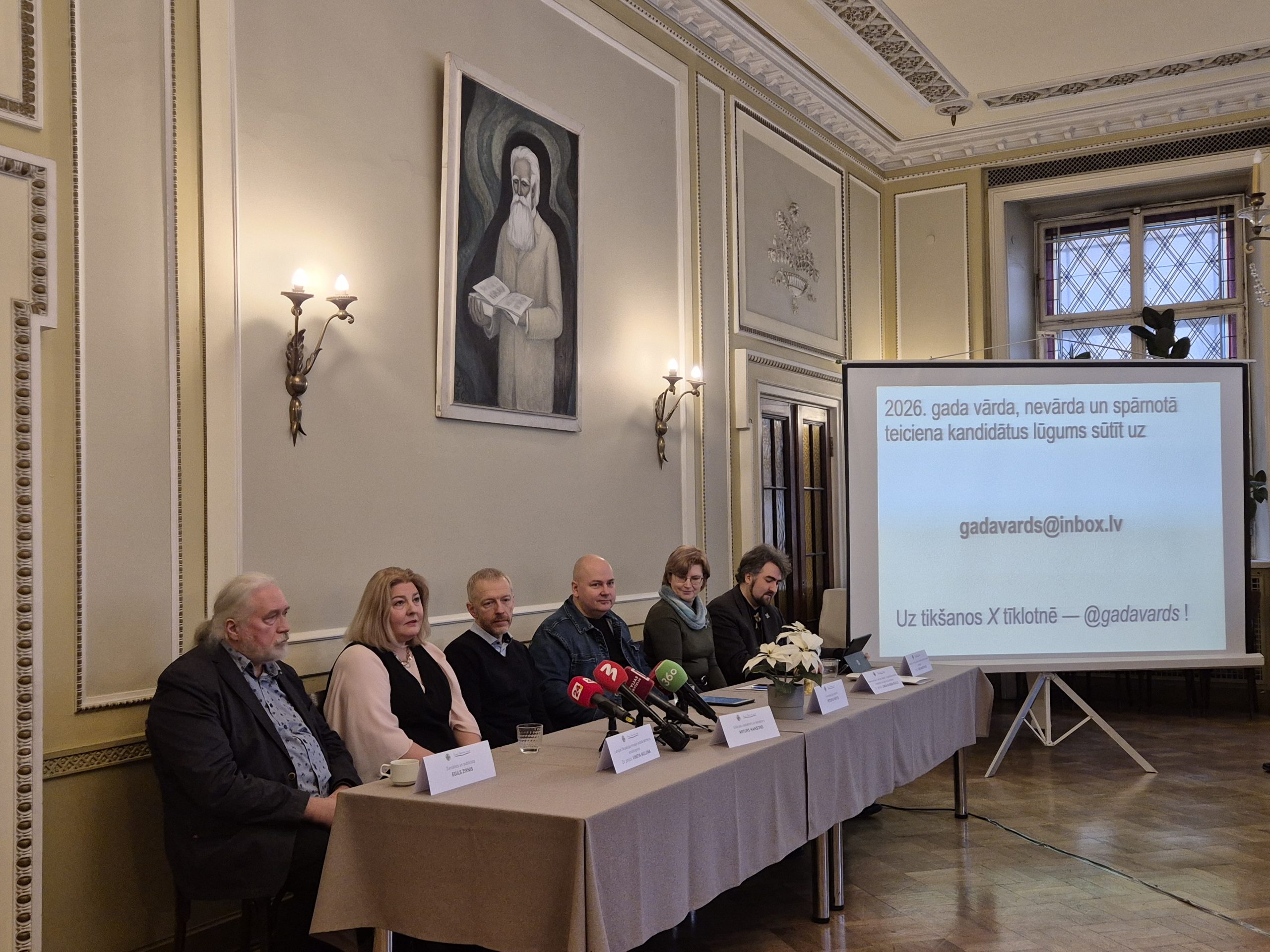 Publicitātes pasākums par 2026. gada vārda un nevārda kandidātu pieteikšanu