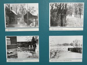 1981. gada plūdu fotogrāfijas Jēkabpilī – applūdusi Dārziņeku iela, Pļaviņu iela, Majakovska (tagad Zvanītāju) iela un skats uz Daugavu no Pionieru (tagad Skaubīša) ielas.