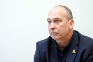 Biedrības "Zemnieku saeima" valdes priekšsēdētājs Juris Lazdiņš portreta foto.