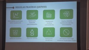Prezentācijas slaids par jaunajām iepakojuma regulas prasībām