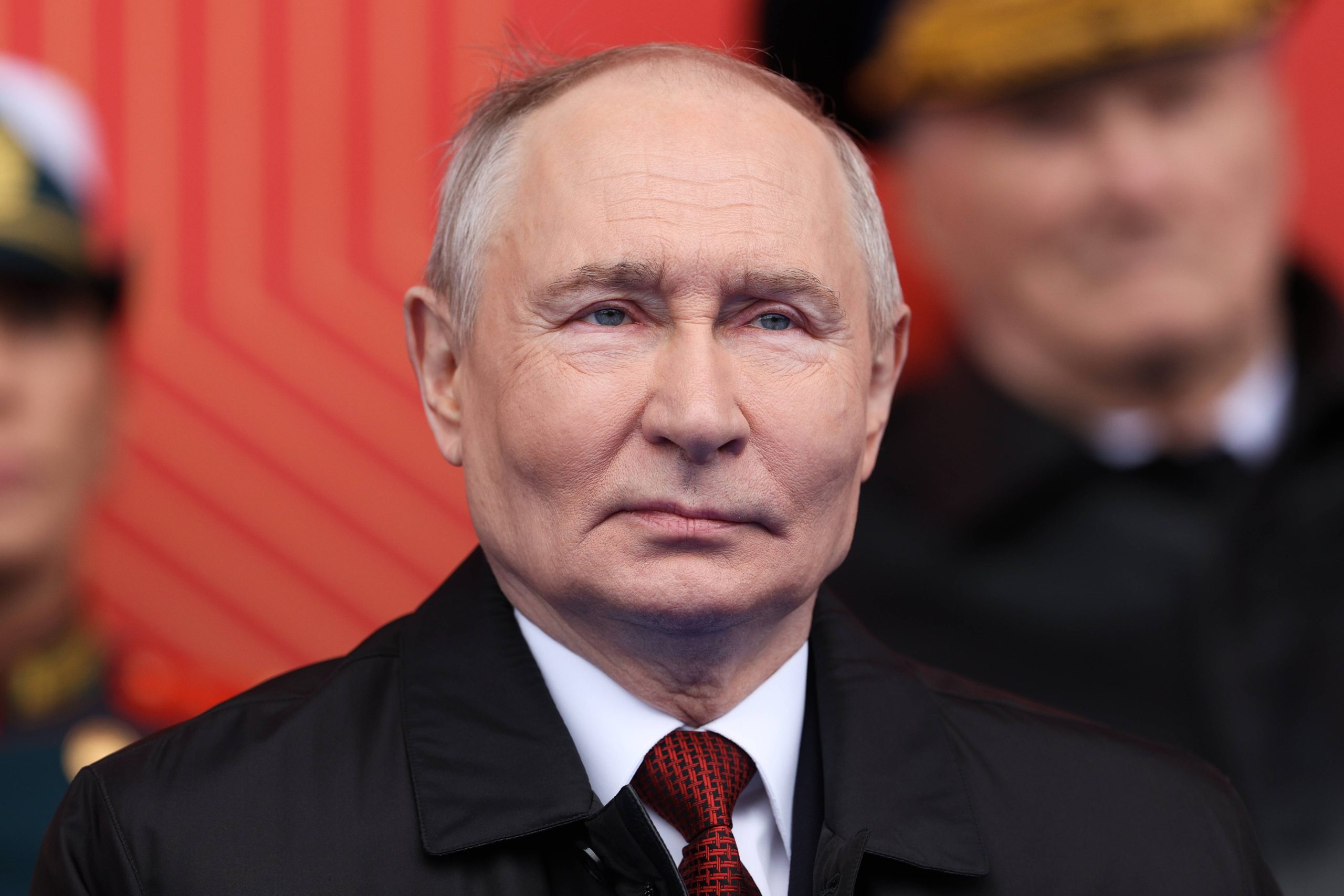 Krievijas prezidents Vladimirs Putins publiska pasākuma laikā
