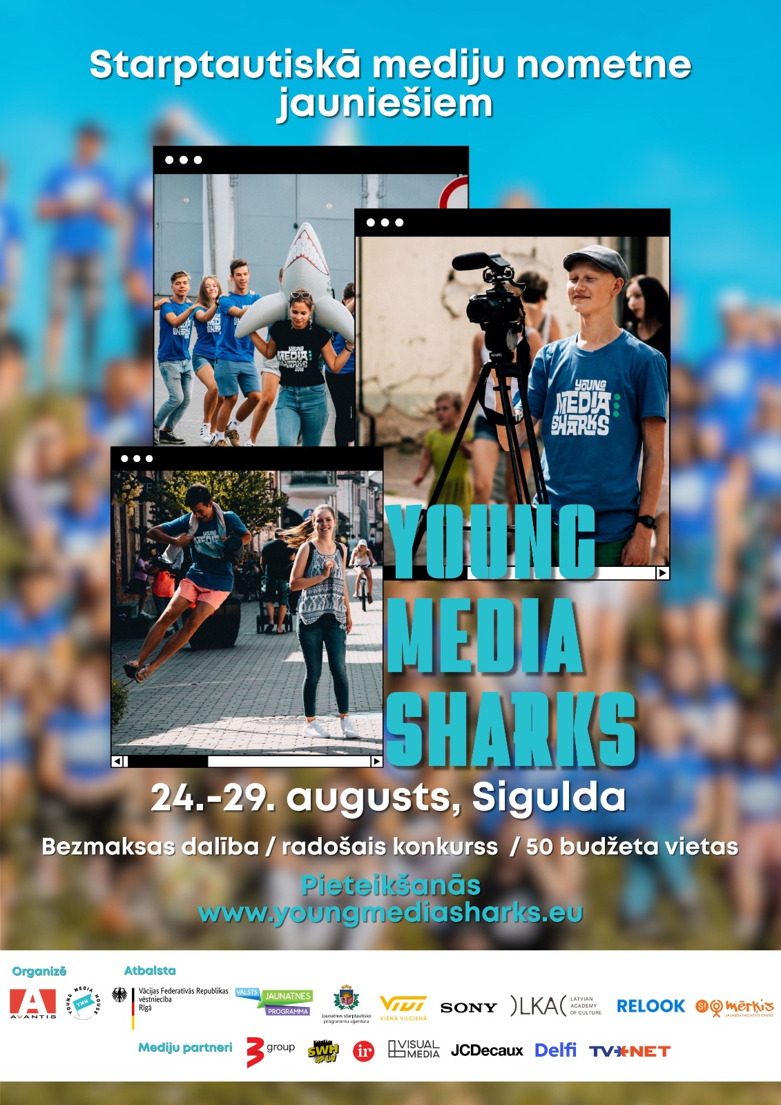 „Young Media Sharks” nometne Siguldā