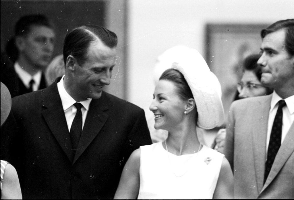 Kroņprincis Haralds un kroņprincese Sonja 1968. gadā