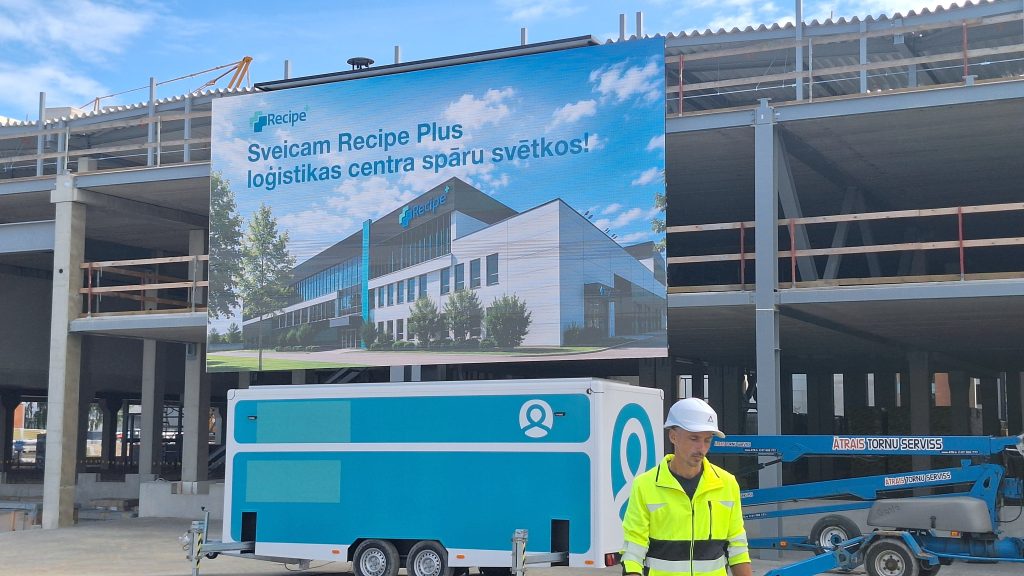 Topošais “Recipe Plus” zāļu loģistikas centrs Rīgā