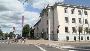 Jelgavas valstspilsētas pašvaldības administrācijas ēka pilsētas centrā.