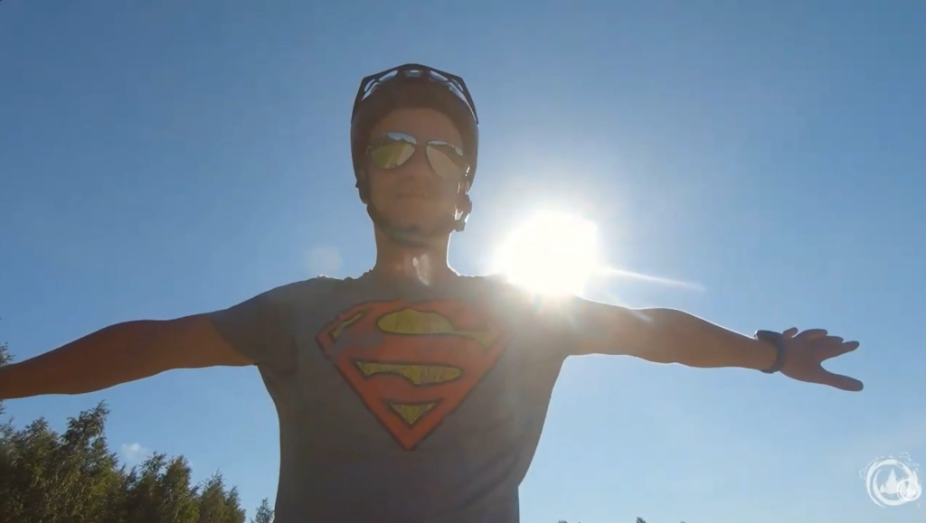 Helmuts Baņukalns velobrauciena laikā