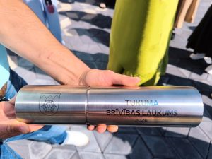 Laika kapsula Tukuma Brīvības laukuma pārbūves vietā