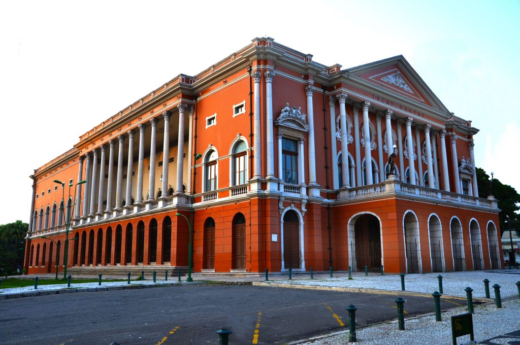 Theatro da Paz vēsturiskā teātra ēka Belēmā, Brazīlijā