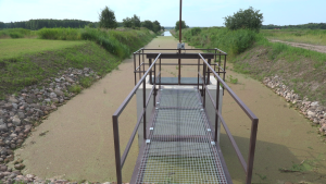 Reiņu poldera meliorācijas kanāls Dienvidkurzemes novadā