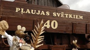 Pļaujas svētku 40. jubilejas noformējums Viktora Ķirpa Ates muzejā