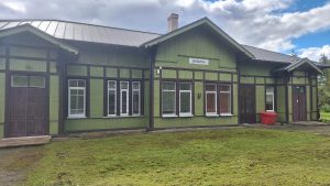 Daudzevas dzelzceļa stacijas ēka Aizkraukles novadā