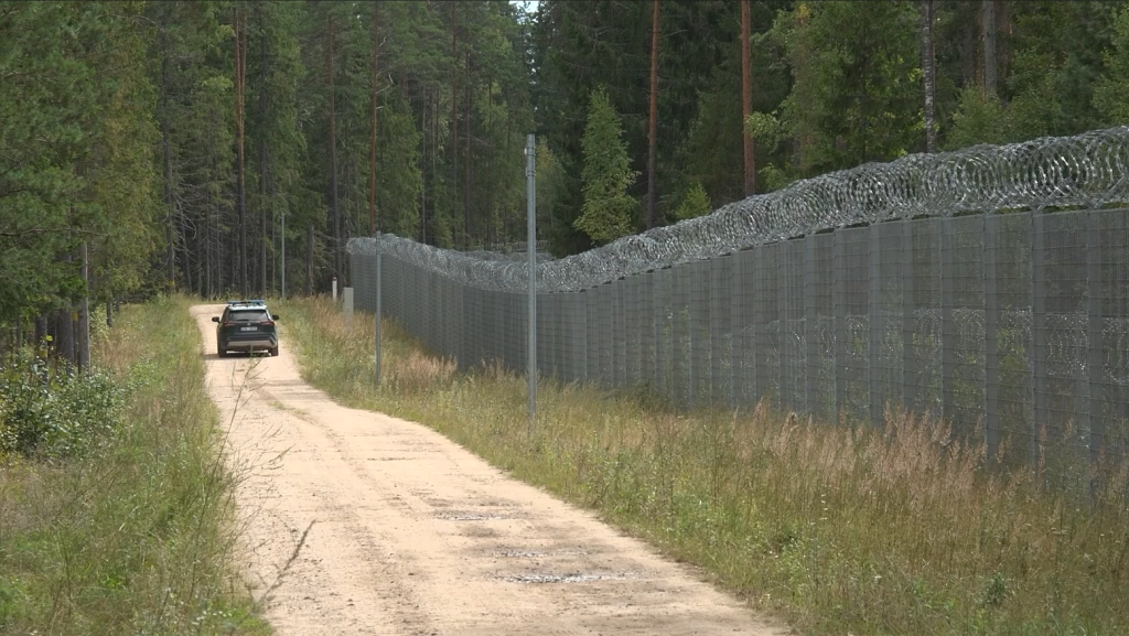 Transportlīdzeklis pie Latvijas–Baltkrievijas robežžoga