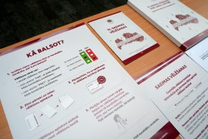 Informatīvie materiāli par 15. Saeimas vēlēšanām un balsošanas kārtību