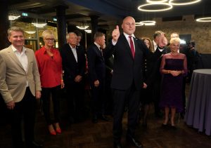 Apvienotā saraksta pārstāvji 15. Saeimas vēlēšanu vakarā