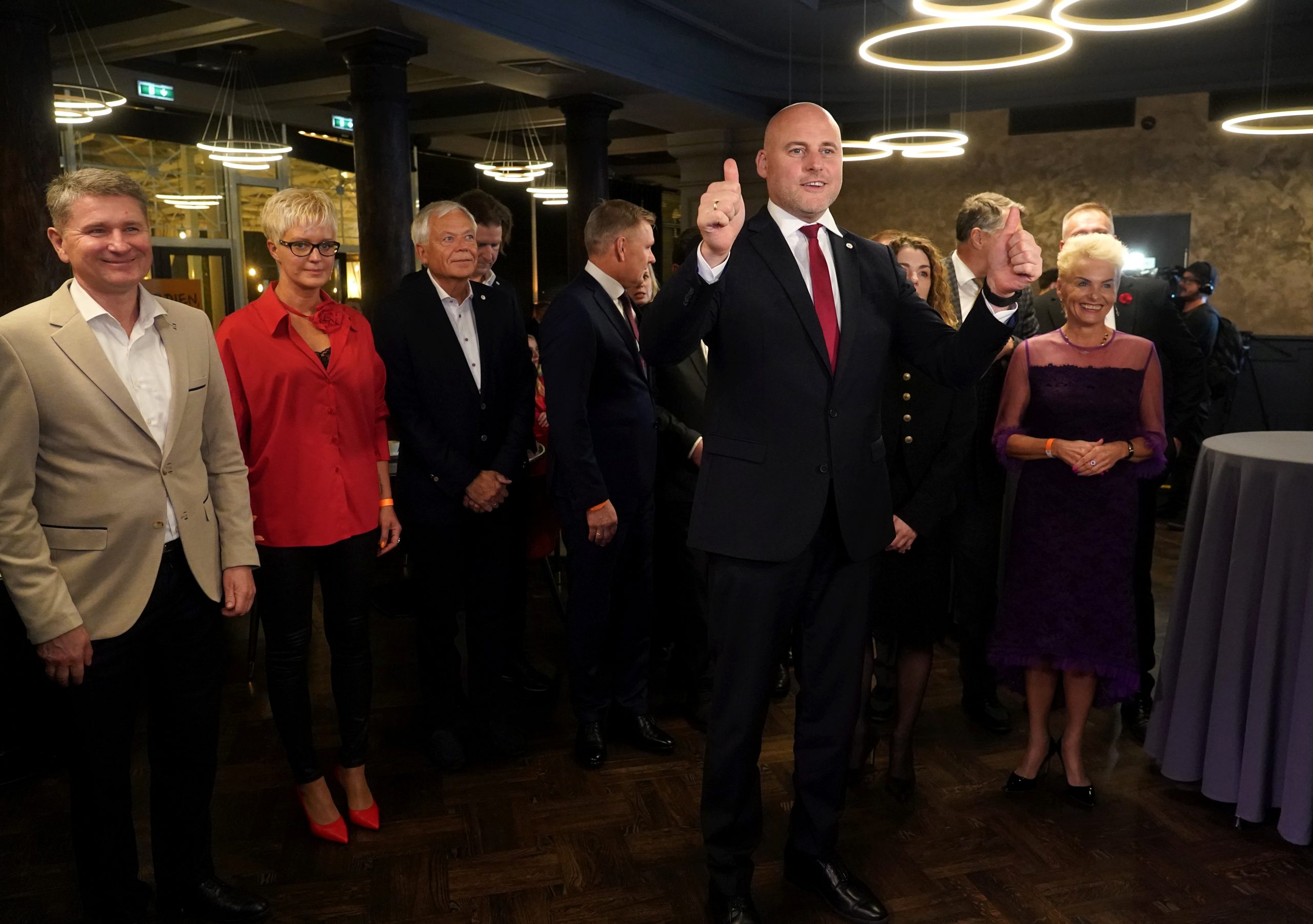 Apvienotā saraksta pārstāvji 15. Saeimas vēlēšanu vakarā